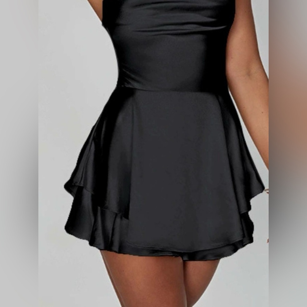 Backless Layered Ruffled Cami Dress - Picture 8 of 8